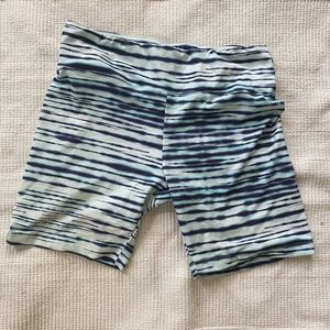 Striped Tie Dye Bike shorts